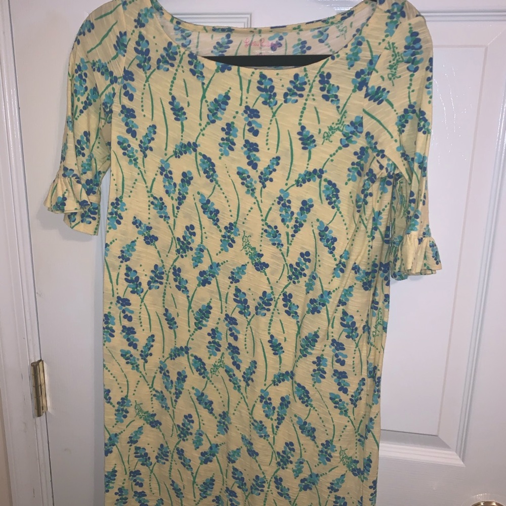 Lilly Pulitzer Yellow Flower Dress